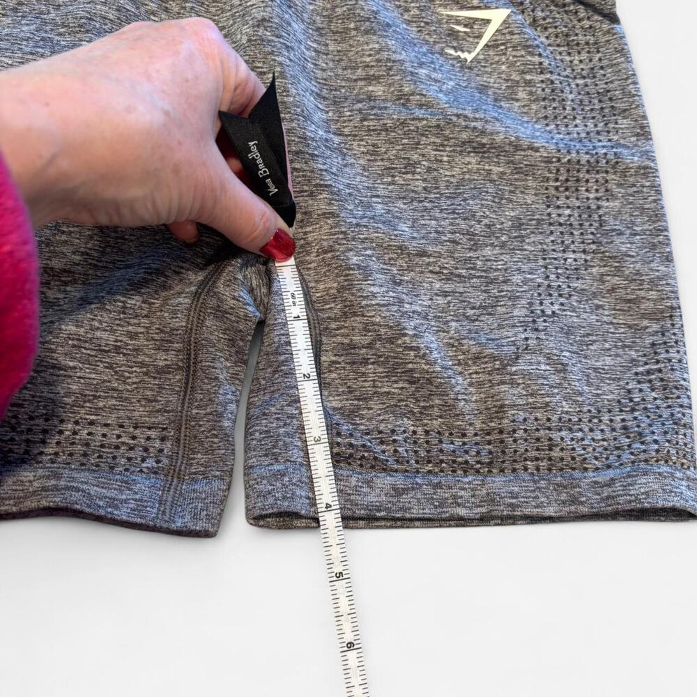 Gymshark Vital Seamless Shorts - Grey Marl - Measuements consistent with a Small - Picture 6 of 6